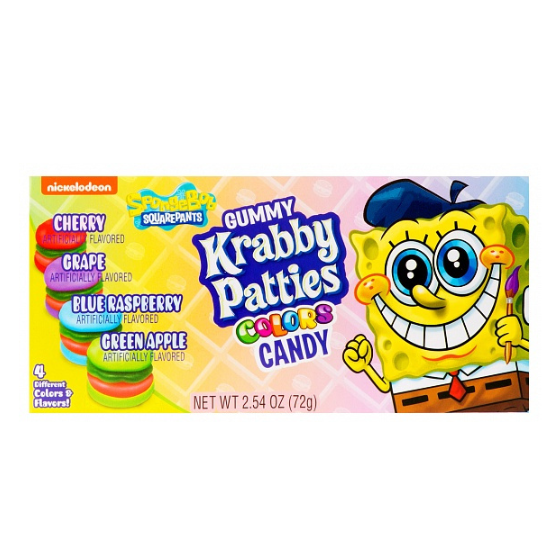 Spongebob Squarepants Gummy Krabby Patties Colors (12 x 72g)
