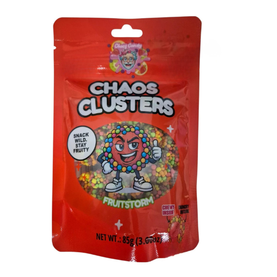 Chaos Candy Gummy Cluster - Fruitstorm (Red) 48 x 85g