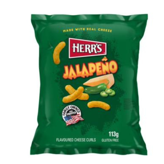 Herr's Jalapeno Cheese Curls EU 12 x 113G