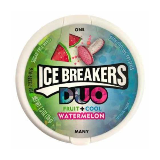 Ice Breakers Duo Fruit + Cool Strawberry 16 x 36g