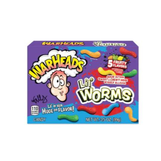 Warheads Lil' Worms 12 x 99g