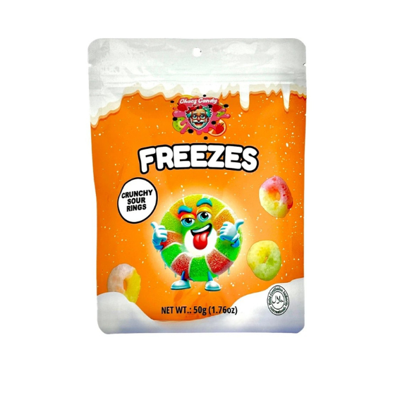 Chaos Candy - FREEZES Crunchy Sour Rings 24 x 50g
