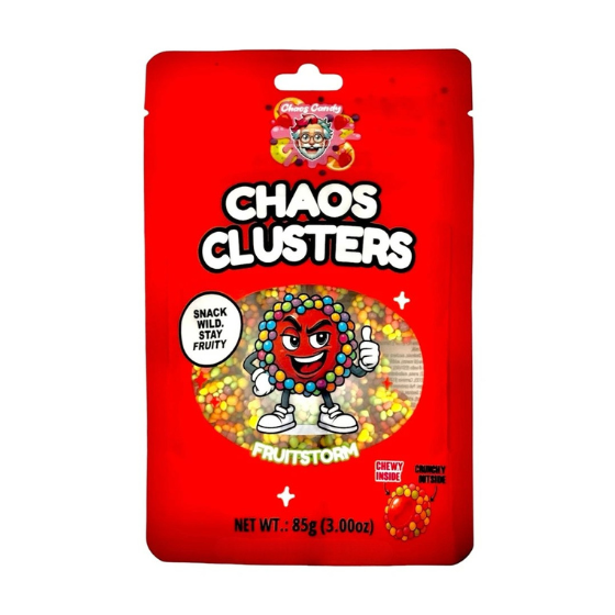 Chaos Candy Gummy Cluster - Fruitstorm (Red) 48 x 85g