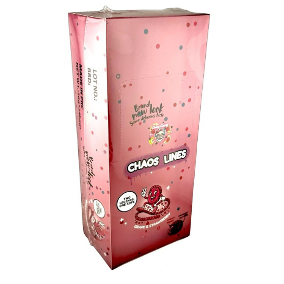 Chaos Candy Line - Rope Grape & Strawberry (Pink) 24 x 26g