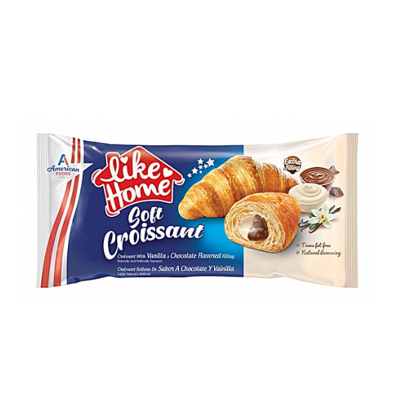 Like Home Soft Croissant Vanilla & Chocolate (20 x 55g)