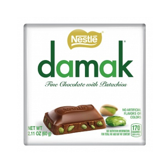 Nestle Damak Fine Chocolate with Pistachios (6 x 60g)