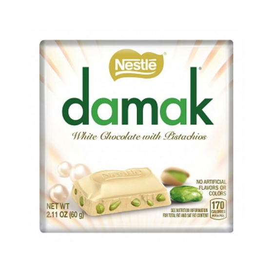 Nestle Damak White Chocolate with Pistachios (6 x 60g)