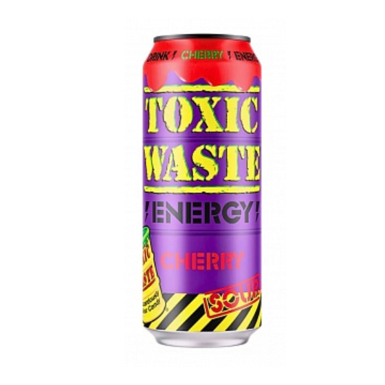 Toxic Waste Energy Drink Sour Cherry (12 x 500ml)