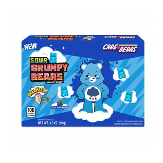 Warheads Care Bears Sour Grumpy Bears (12 x 99g)